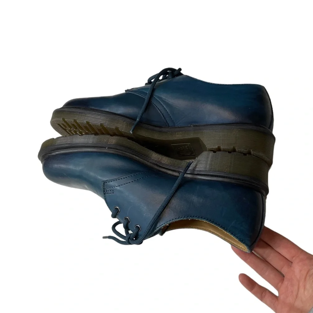 Dr. Martens | 1461 Leather Oxford Shoes - Blue ; Womens 7 - Picture 6 of 9
